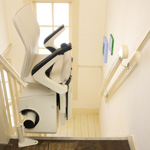 Folding up your stairlift